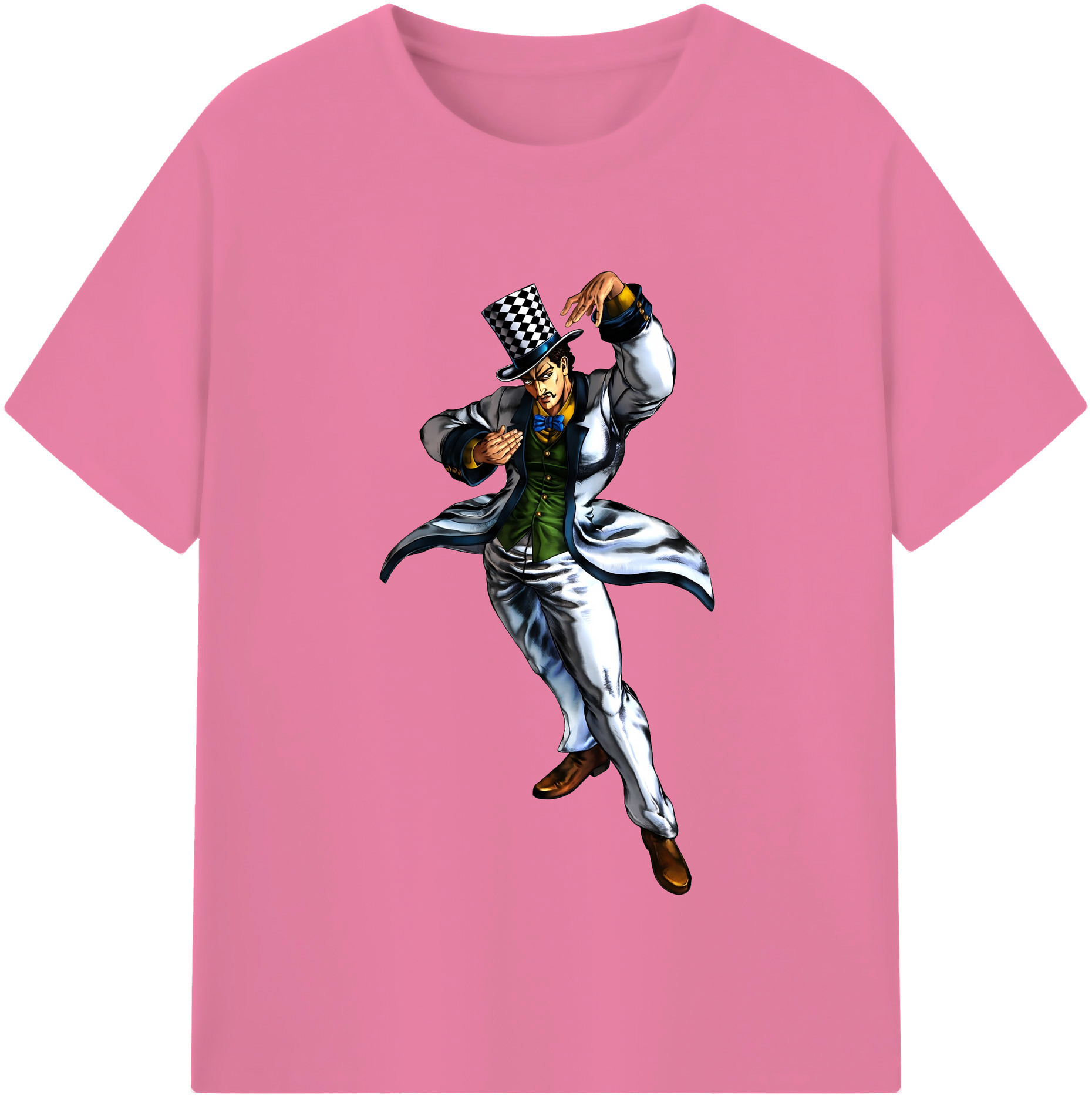 （画像用） ジョジョの奇妙な冒険 ウィル?アントニオ?ツェペリ JoJo's Bizarre Adventure Will Anthonio Zeppeli 綿100％半袖Tシャツ（フロントプリント）